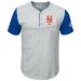 New York Mets Pinstripe Henley T-Shirt