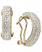 Victoria Townsend Rose-Cut Diamond Hoop Earrings in 18k Gold over Sterling Silver or Sterling Silver (1/2 ct. t. w. )