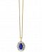 Tanzantie Royale by Effy Tanzanite (1-1/8 ct. t. w. ) and Diamond (1/2 ct. t. w. ) Pendant Necklace in 14k Gold