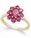 Certified Ruby Cluster Ring (2 ct. t. w. ) in 14k Gold, Created for Macy's