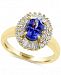 Tanzanite Royale by Effy Tanzanite (1-1/8 ct. t. w. ) and Diamond (1/2 ct. t. w. ) Ring in 14k Gold