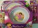 Dora the Explorer 5 Piece KCARE Dining Set ~ Plate, Bowl, Cup, Fork, Spoon (Dora with Talking Flowers) by KCare