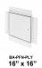 16" x 16" - Fire Rated Un-Insulated Access Door with Plaster Flange