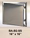 16" x 16" Access Panel - Steel Sheet with touch latch - Stainless Steel