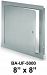 .8" x 8" Universal Flush Premium Access Door with Flange - Stainless Steel