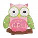 It's a Girl Pink Owl Burlap Wall Hanging by Burton & Burton