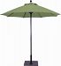 725BK67 - Galtech International - Manual Lift - 7.5' Round Umbrella 67: Fern BK: BlackSunbrella Solid Colors - Quick Ship -