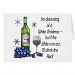 Dreaming of White Christmas, Funny Wine Art Gifts Card