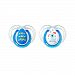 Tommee Tippee Closer To Nature Everyday Pacifier, Blue, 0-6 Months, 2 Count (Colors will vary)