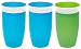 Munchkin Miracle 360 Degree 7 Ounce Spoutless Trainer Cup, 3 Pack, Blue/Blue/Green