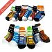 Elesa Miracle Non-skid Baby Boy Toddler Shoe Socks, 6 Pairs, Anti Slip, for 12 - 24 Months