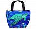 Lunch Bag, Lunch Tote with Matching Zipper Charm - Animals, Full Insulated (Sea Turtle - Wisdom)