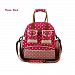 Mallofusa Multifunctional Baby Diaper Bag Handbag Backpack with Changing Pad Smart Organizer Rose Red