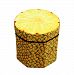 BIBITIME 3D Fruit Pineapple Folding Storage Ottomans Stool Seat Creative Box Clothing Chests with Lid, 11.81x11.41"