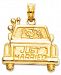 14k Gold Charm, Just Married Charm