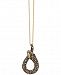Le Vian Chocolate and White Diamond Snake Pendant Necklace in 14k Gold (1-7/8 ct. t. w. )