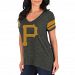 Pittsburgh Pirates Women's Check The Tape V-Neck T-Shirt
