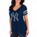 New York Yankees Women's Check The Tape V-Neck T-Shirt