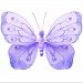 Hanging Butterfly 18" X-Large Purple Lavender Shimmer Nylon Butterflies Mesh Decorations Decorate Baby Nursery Bedroom, Girls Room Ceiling Wall Decor, Wedding, Birthday Party, Baby Shower, Bathroom 3D