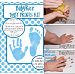 BabyRice Baby Hand and Footprint Inkless Wipe Prints Kit (Blue)