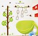 Modern House Green Tree Photo Frames Hanging Wall Decor Removable Decal Wall Sticker by Modern House