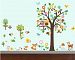 Forest Friends Nursery Peel & Stick Giant Wall Decals Jumbo Pack for Boys & Girls by CherryCreek Decals