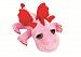 Suki Gifts Li'L Peepers Smoulder Dragon Soft Boa Plush Toy (Medium, Pink/ Red)
