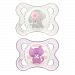 MAM Animals Orthodontic Pacifier Girl, 0-6 Months, 2-Count