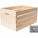 Large Wood Crate Smooth, unfinished pine great gift basket by MegaDeal