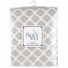 Kushies Baby Flannel Fitted Crib Sheet, Grey Lattice