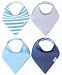 Baby Bandana Drool Bibs for Drooling and Teething 4 Pack Gift Set For Boys “Oxford Set” by Copper Pearl