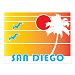 From San Diego California - Vintage Style Postcard