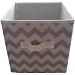 Multi Functional , Durable Mainstays Collapsible Fabric Storage Cube, Set of 2 , Multiple Colors (10.5 x 10.5) Grey Chevron by Mainstay