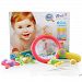 Infant Play Toy Mini Doll in Tub for Shower . Bath Fun Infant Newborn Education Toy with Storage Tub, Mini Duck, Soap, Feed Bottle