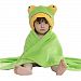 WONFAST Hooded Ultra-soft Flannel Kids Baby Bath Towels Animal Bathing Wrap Blanket, 0-6 Years Old (Green Frog)