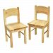 Gift Mark Children's 2 Chair Set Designed to match 1406N Table, Natural