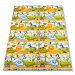 Ideenreich 2008-3 Crawling and Playing Blanket / King Size / 135 x 190 cm / with Jungle Animals Motif