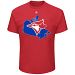 Toronto Blue Jays Red Logo Map T-Shirt