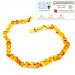 Healing Hazel + baltic bébé – 100% Certified Balticamber Pop Clasp Baby Necklace, Raw Honey, 11 inches (reduce drooling & teething pain)