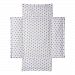 Schardt 13 211 00 00 1/723 Playpen Liner 75 x 100 cm Big Stars Pattern Grey