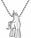Alex Woo Princess Unicorn Pendant Necklace in Sterling Silver