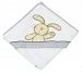 Be Be's Collection - hooded towel - bunny - grey 100x100
