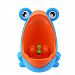 HMILYDYK Frog Boys Toilet Training Potty Urinal Children Toddler Pee Trainer Bathroom For Kids with Funny Aiming Target(Blue)