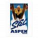 Ski Skiing Skier Aspen Colorado Postcard