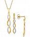 Diamond Infinity Jewelry Set (1/4 ct. t. w. ) in 14k Gold-Plated Sterling Silver