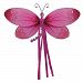 The Butterfly Grove Riley Dragonfly 3D Hanging Mesh Nylon Decor, Magenta Hibiscus, Medium, 11 x 7