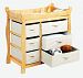 Best Quality Natural Sleigh Style Changing Table with Six Baskets By Badger by Badger Baskets