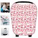 Multi-Use Floral Milk Yarn Nursing Breastfeeding Cover Baby Car Set Cover Canopy Shopping Cart Cover Swaddle Blanket for Infants Newborns Toddlers Shower Gift