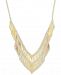 Multi-Bead and Polished Bar Statement Necklace in 14k Gold