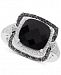 Onyx (10mm) and Diamond (1/8 ct. t. w. ) Ring in Sterling Silver